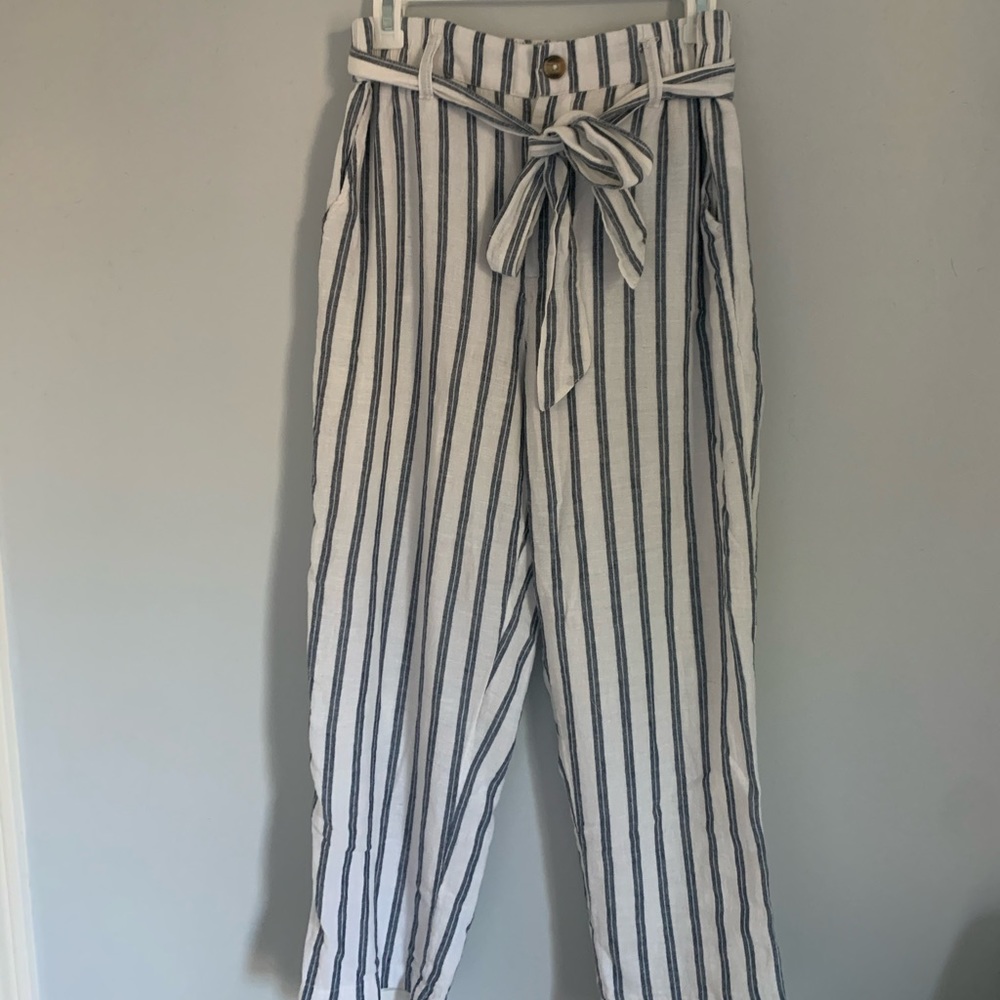 women’s american eagle striped pants medium
